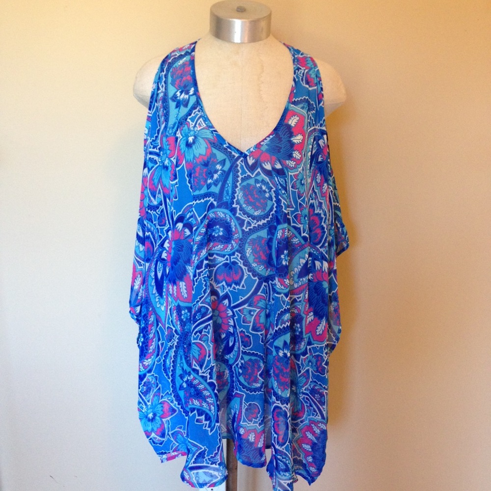 Show me your mumu peta boo tunic blueberry top
